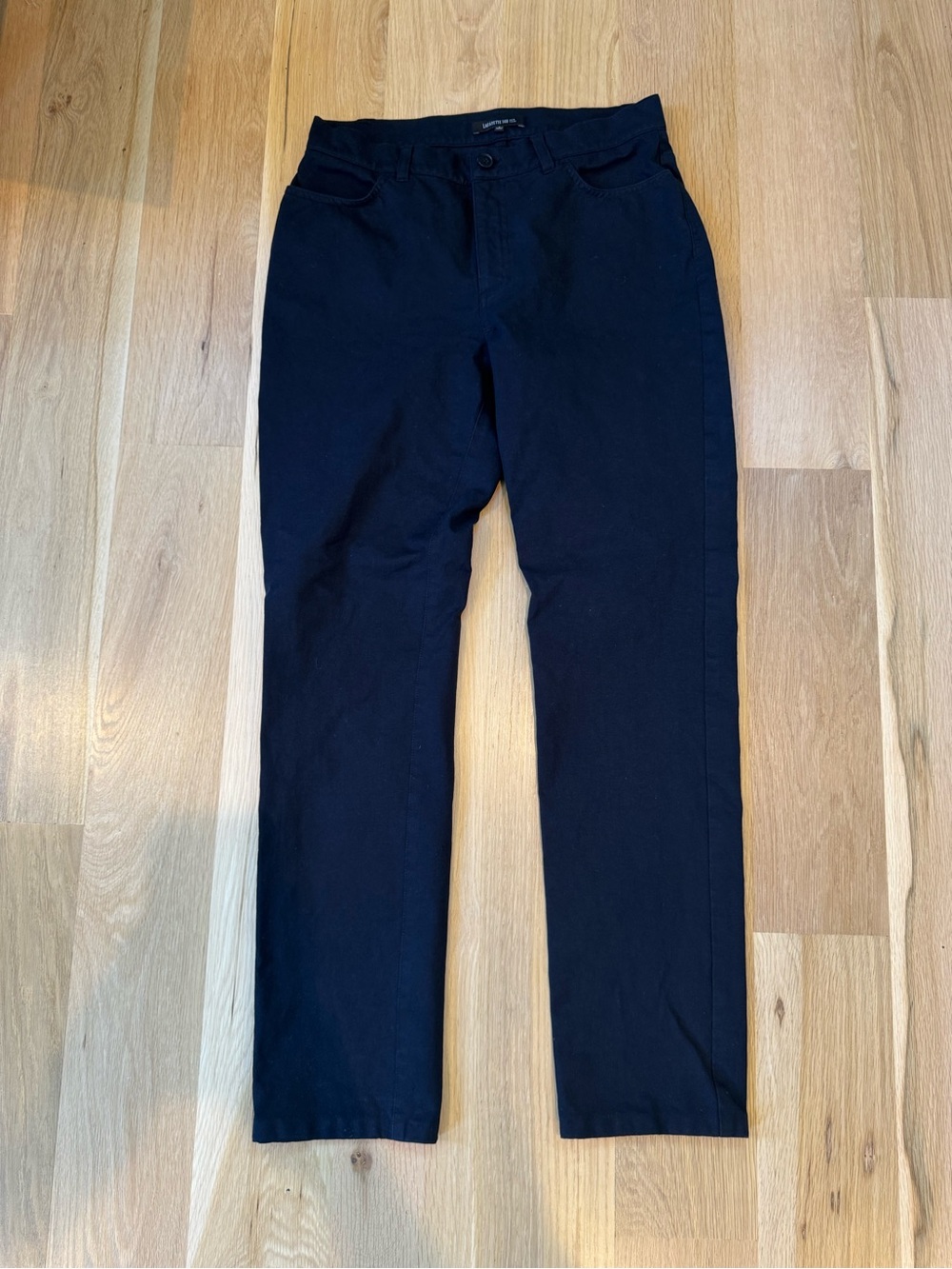 Lafayette 148 New York Navy Straight Leg Pants – Size 8 – Stretch Career Trouse
